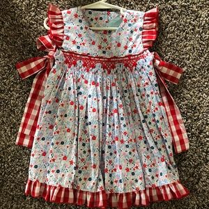 4th of July child’s dress